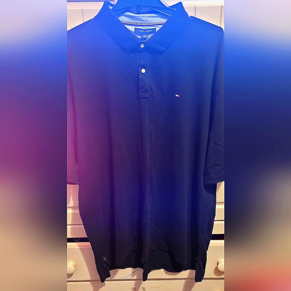 Men's Tommy Hilfiger Polo(Black)
